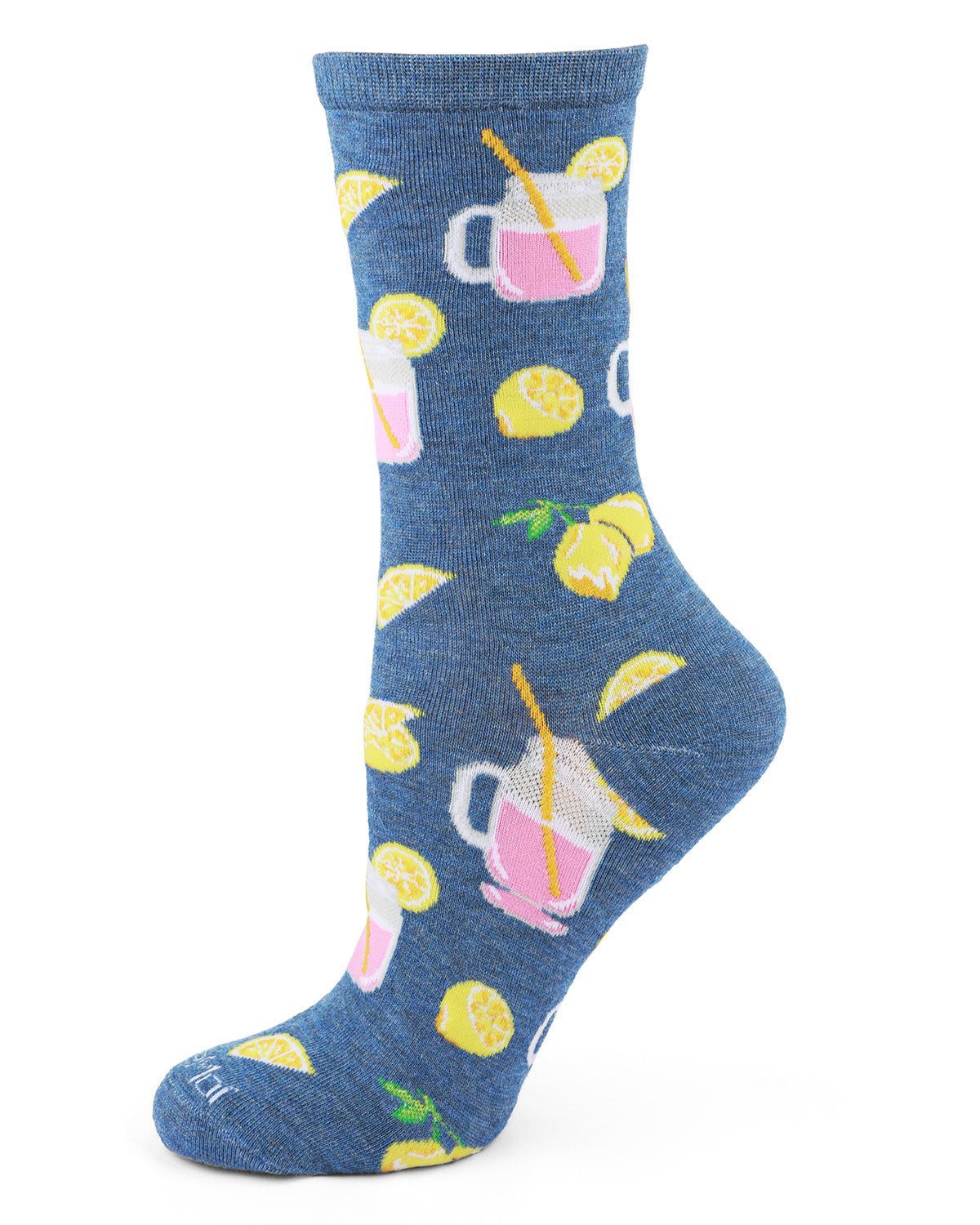 Pink Lemonade Bamboo Blend Crew Sock