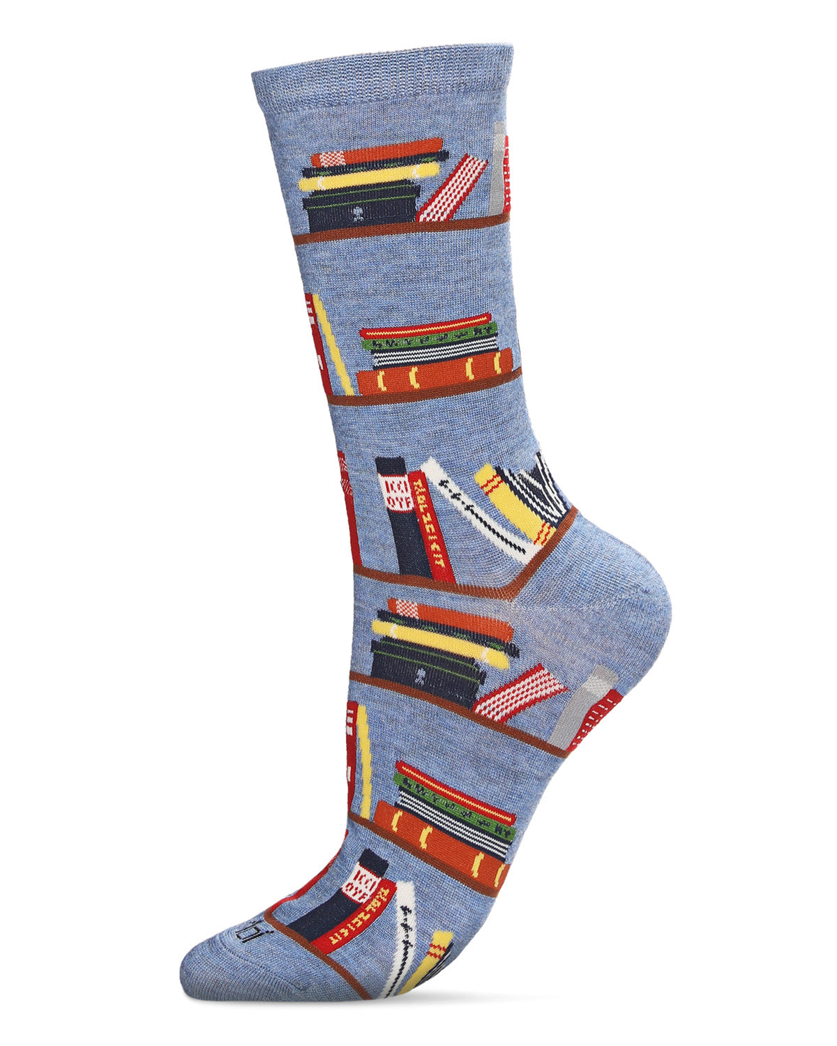 Let's Read Bookshelf Bamboo Blend Crew Sock