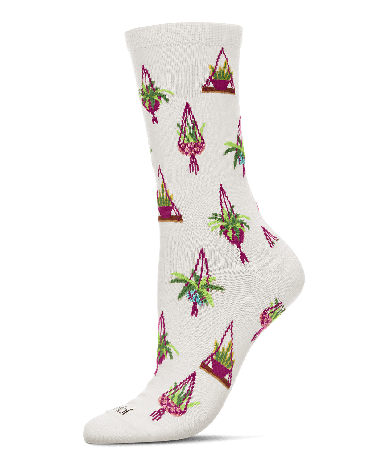 Hanging Plant Bamboo Blend Plant Crew Sock