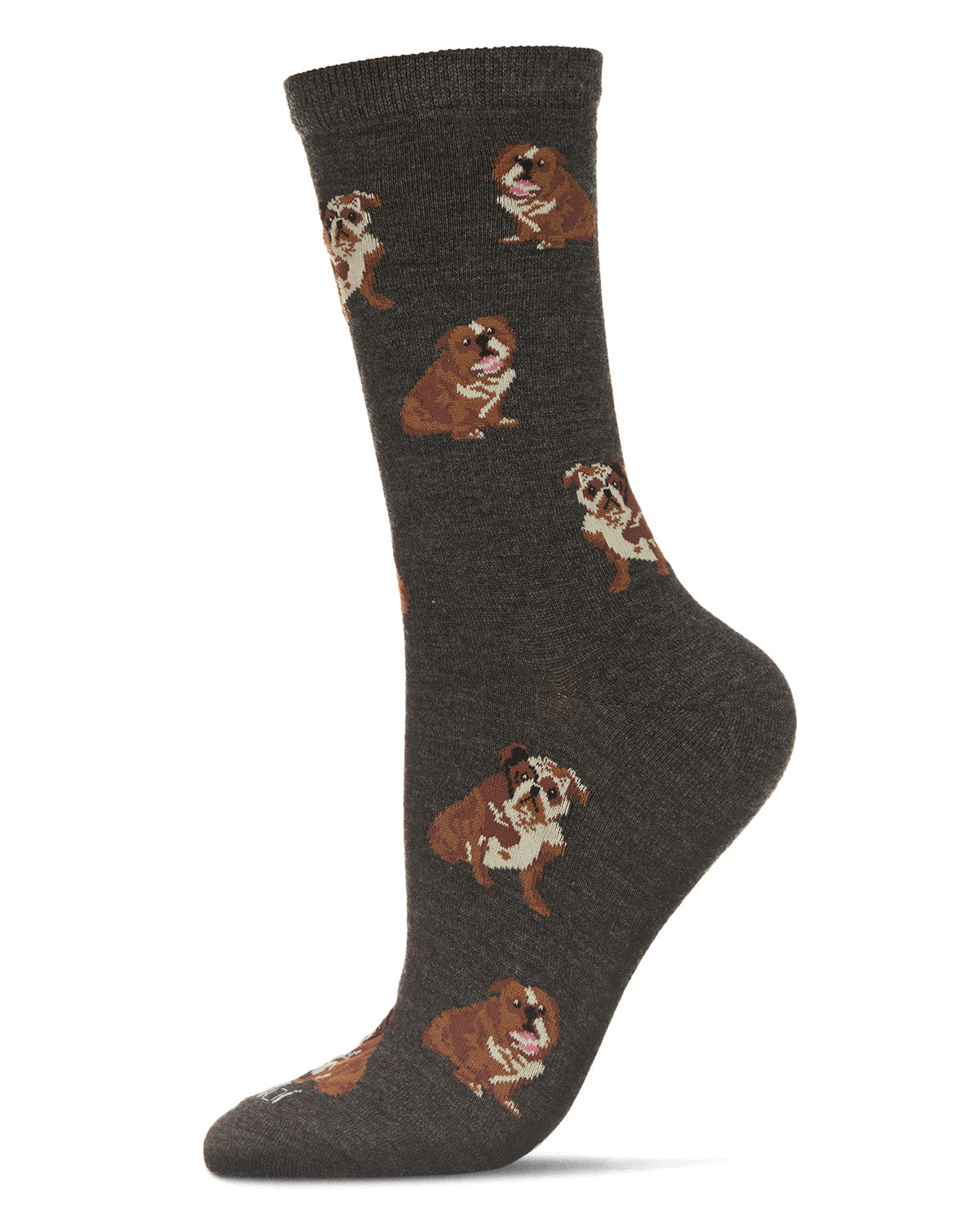 Bulldog Buddies Bamboo Blend Crew Sock