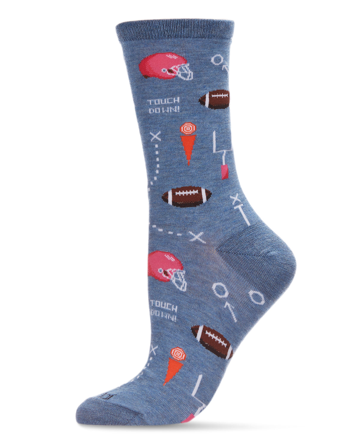 Touchdown Bound Bamboo Blend Crew Sock