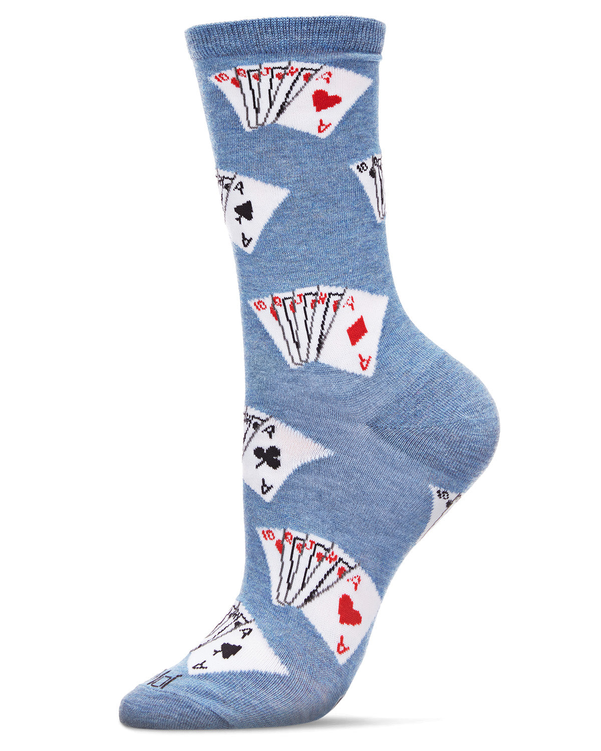 Playing Cards Bamboo Blend Crew Socks