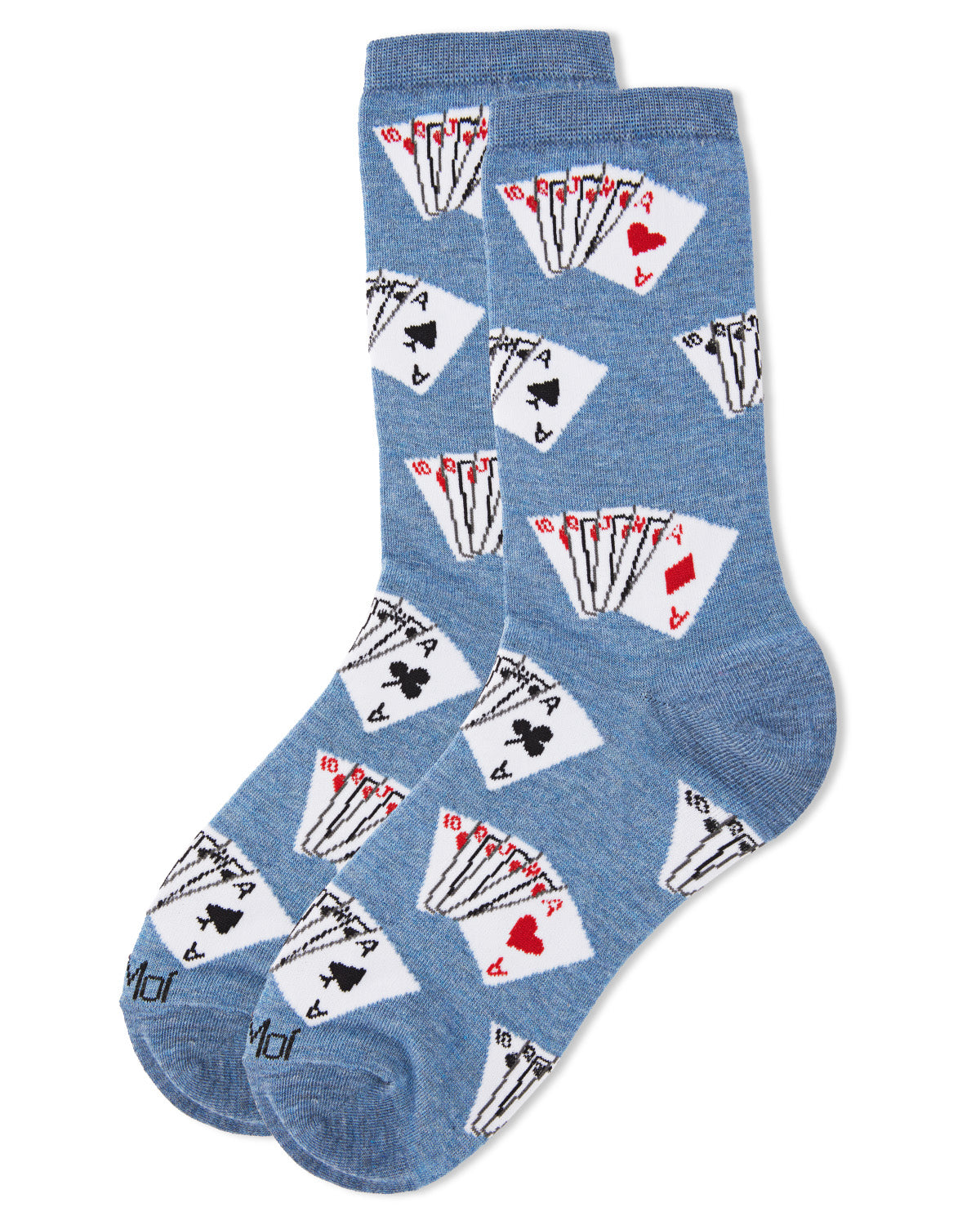 Playing Cards Bamboo Blend Crew Socks