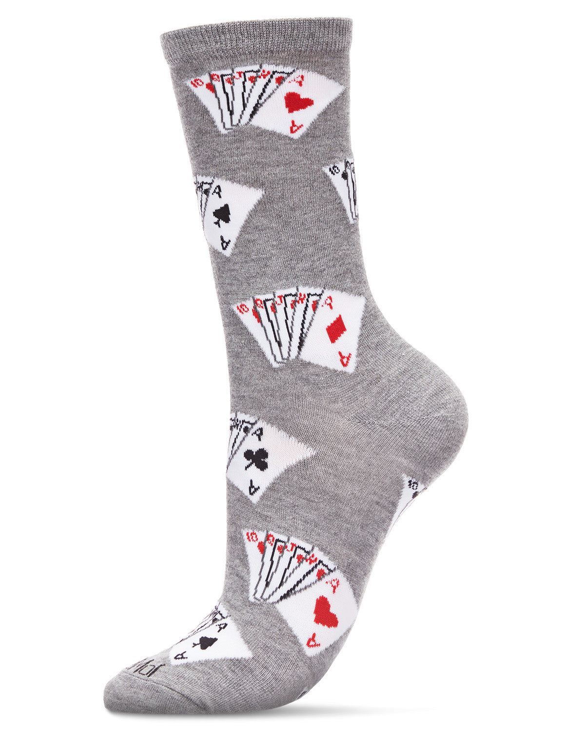 Playing Cards Bamboo Blend Crew Socks