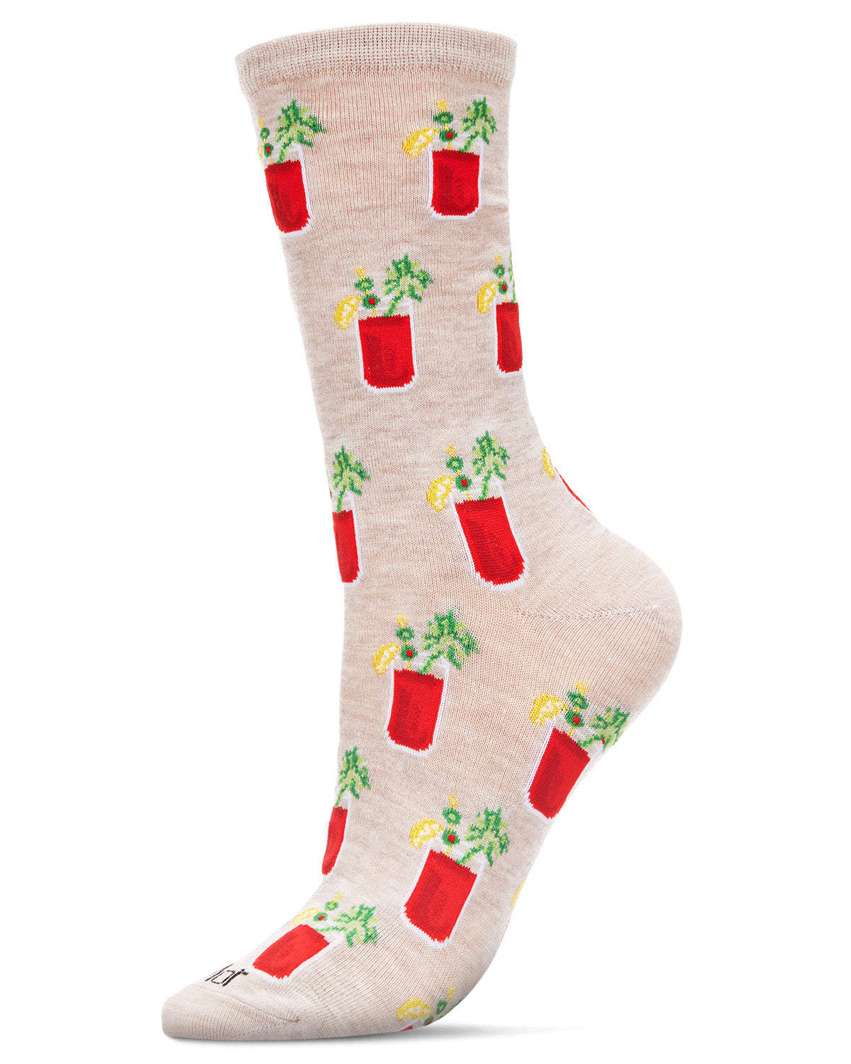 Bloody Mary Delight Bamboo Blend Crew Sock