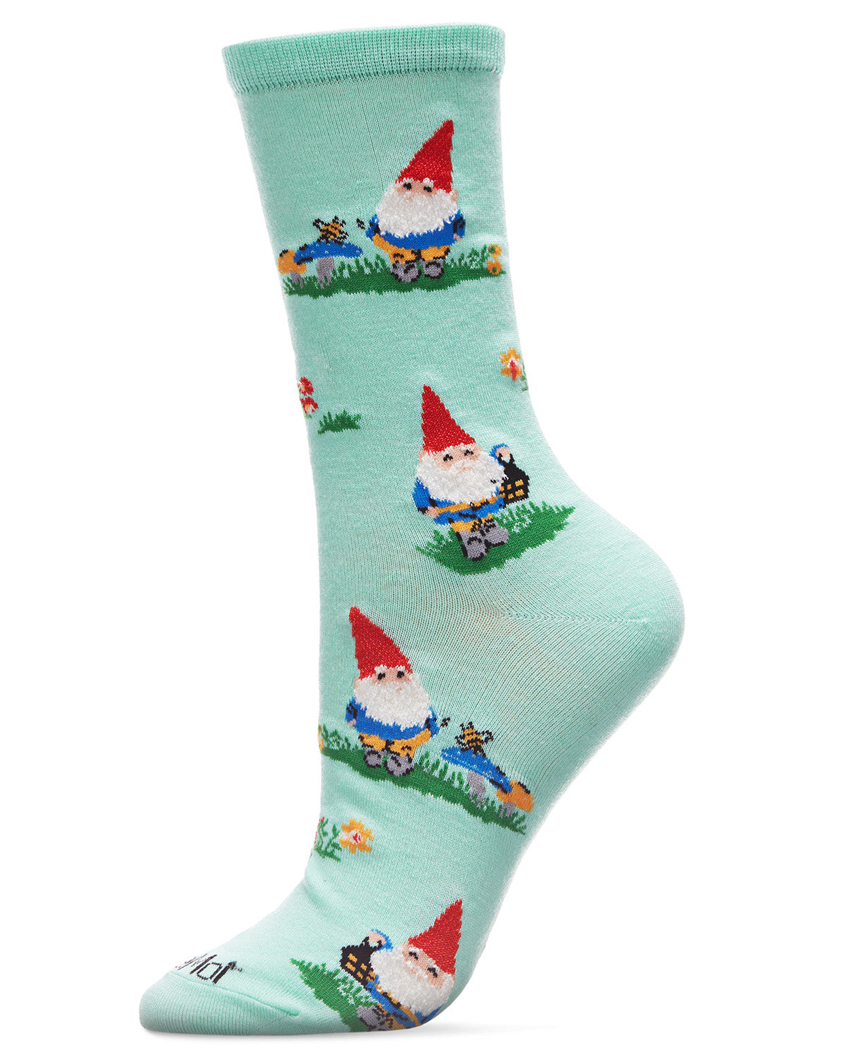 Gnome Invasion Bamboo Blend Crew Socks