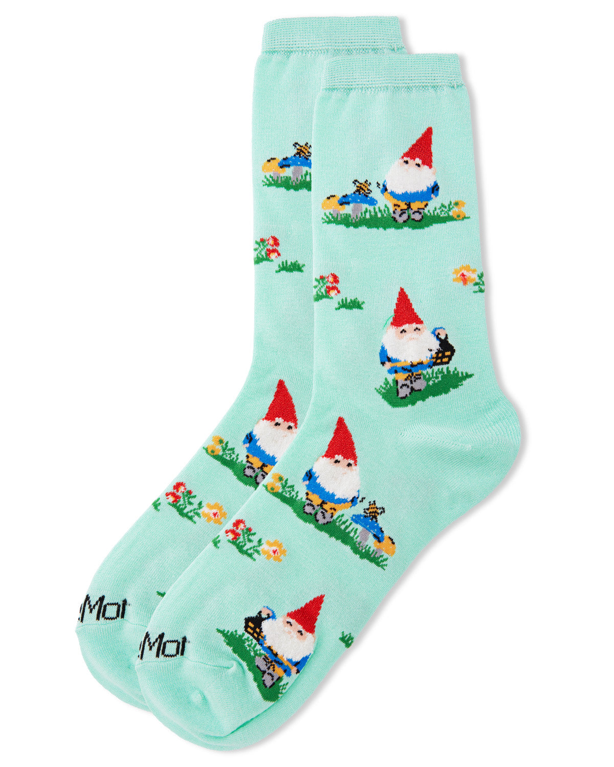 Gnome Invasion Bamboo Blend Crew Socks