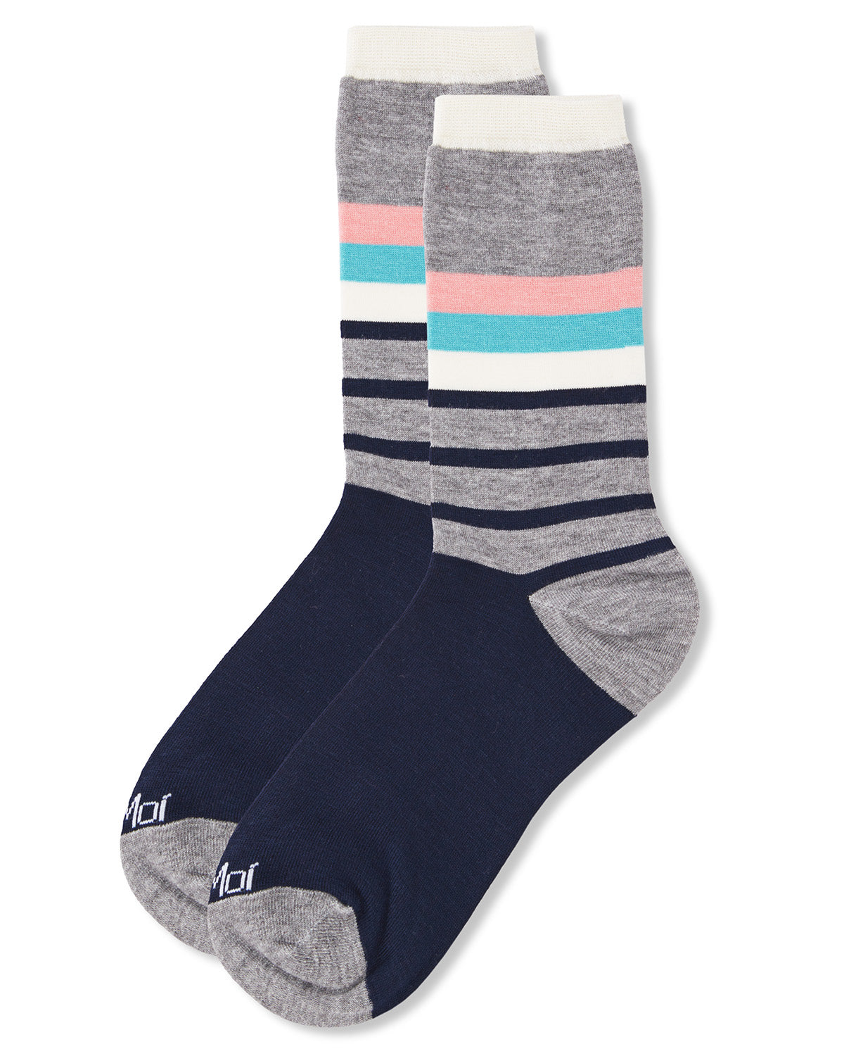 Leg Stripes Bamboo Blend Crew Sock