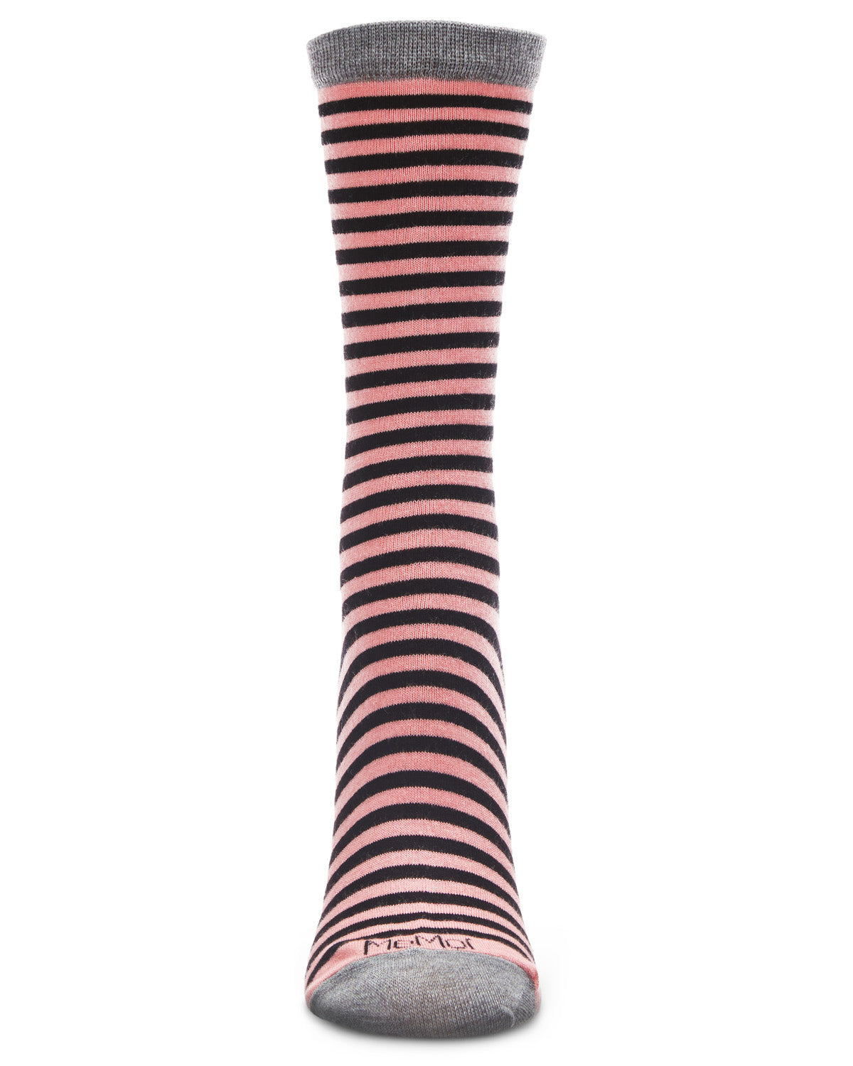 Colorful Stripes Bamboo Blend Crew Socks