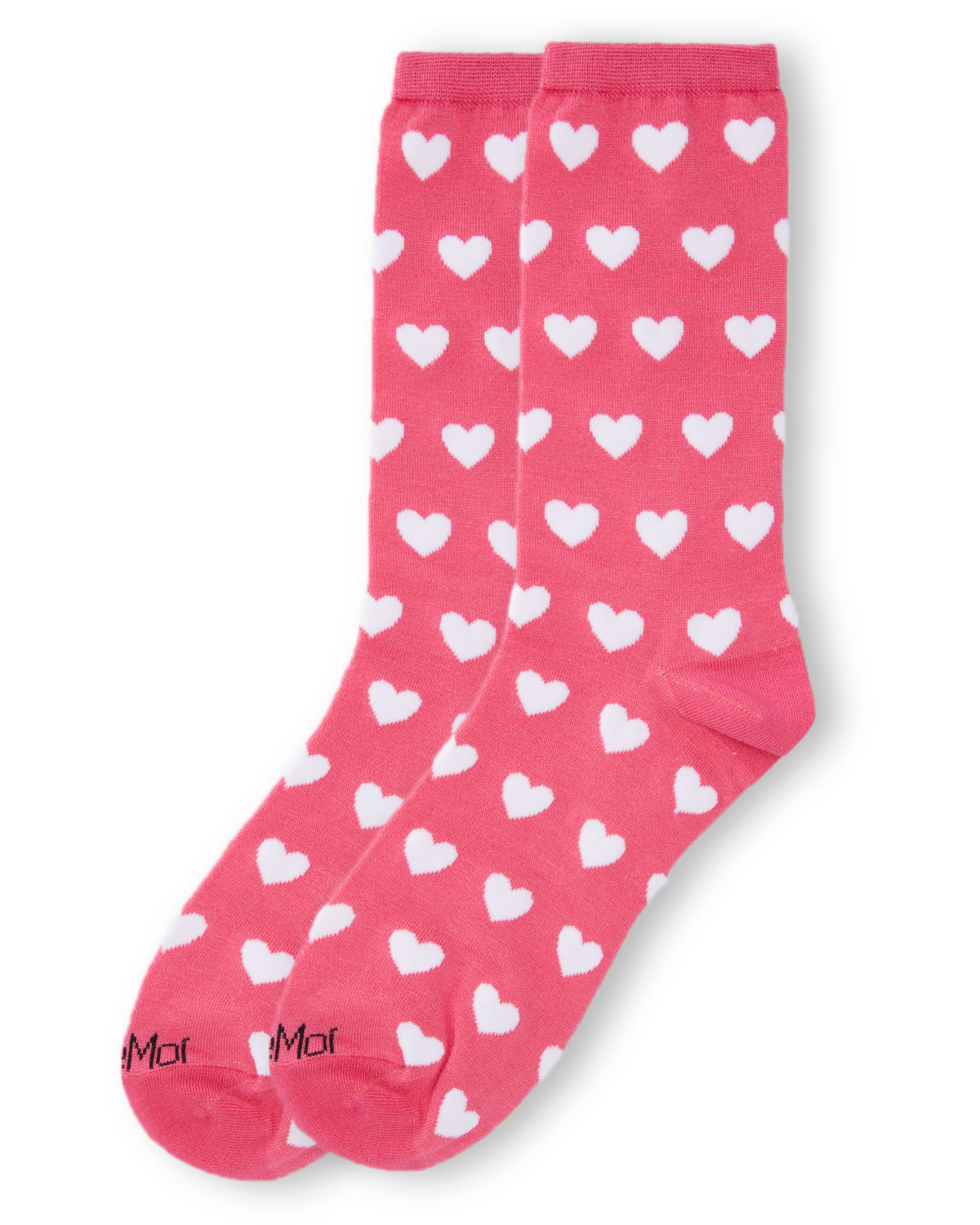 Hearts Bamboo Blend Crew Socks