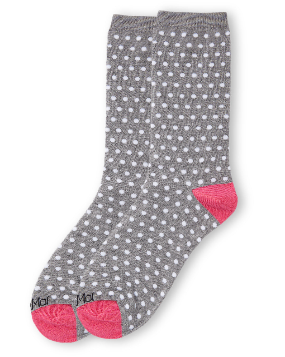 Pin Dot Bamboo Blend Crew Sock