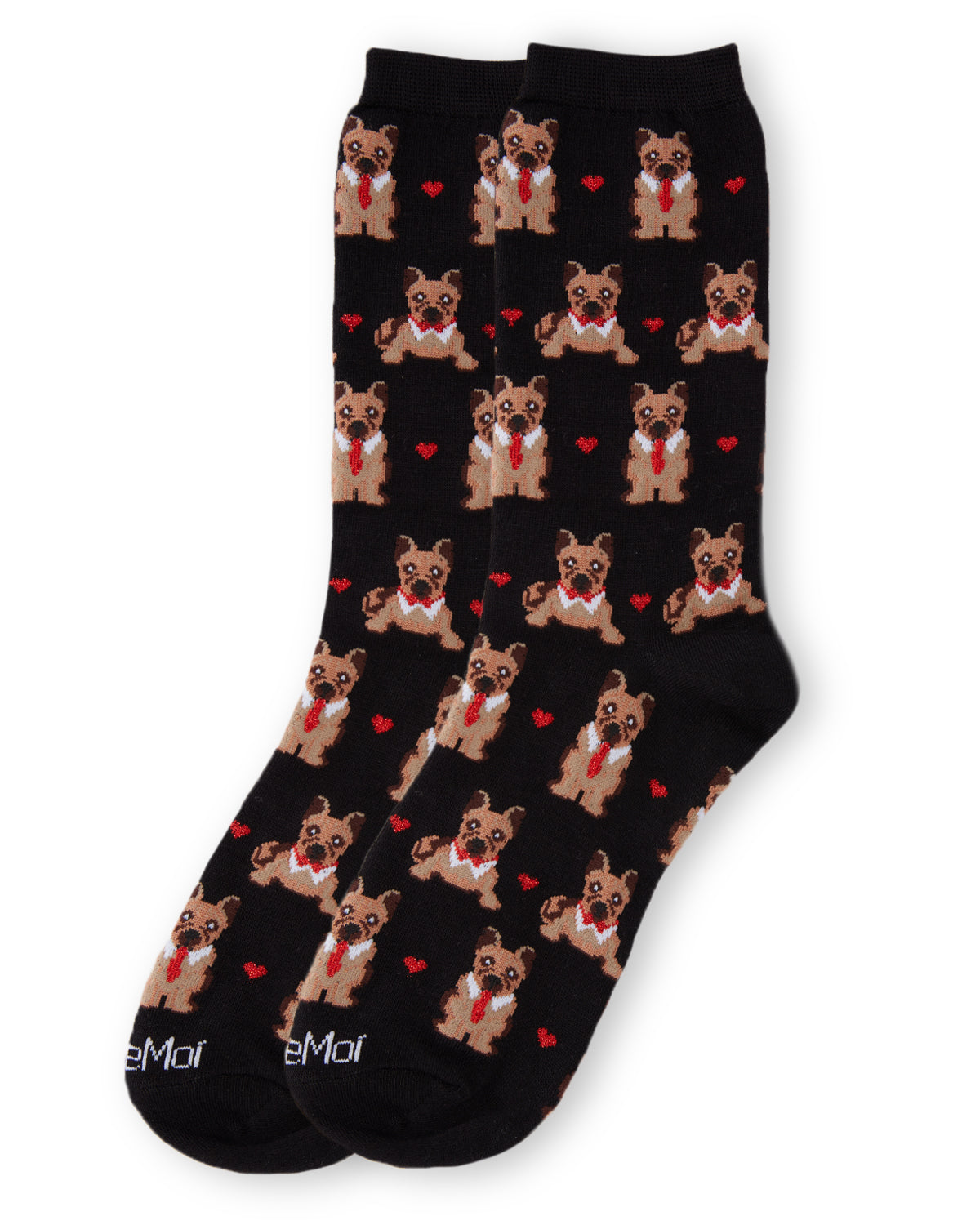 Bowtie Dog Bamboo Blend Crew Socks