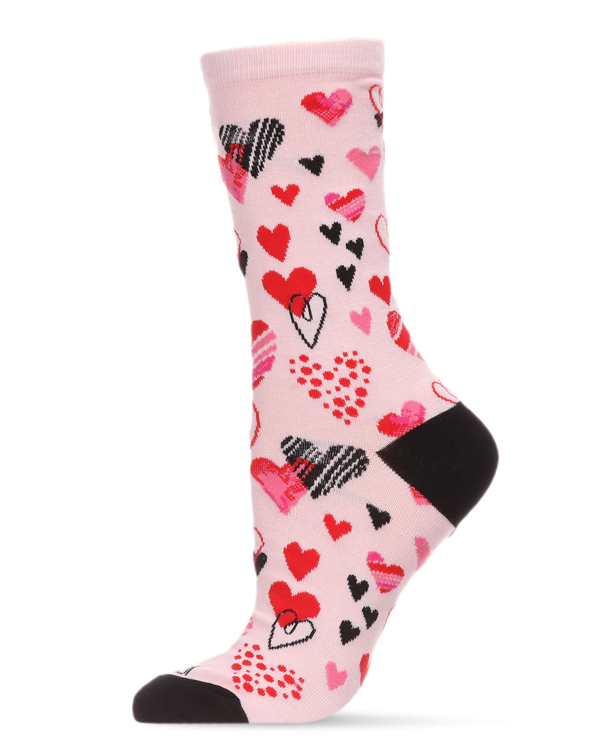 Heart Explosion Bamboo Blend Crew Socks