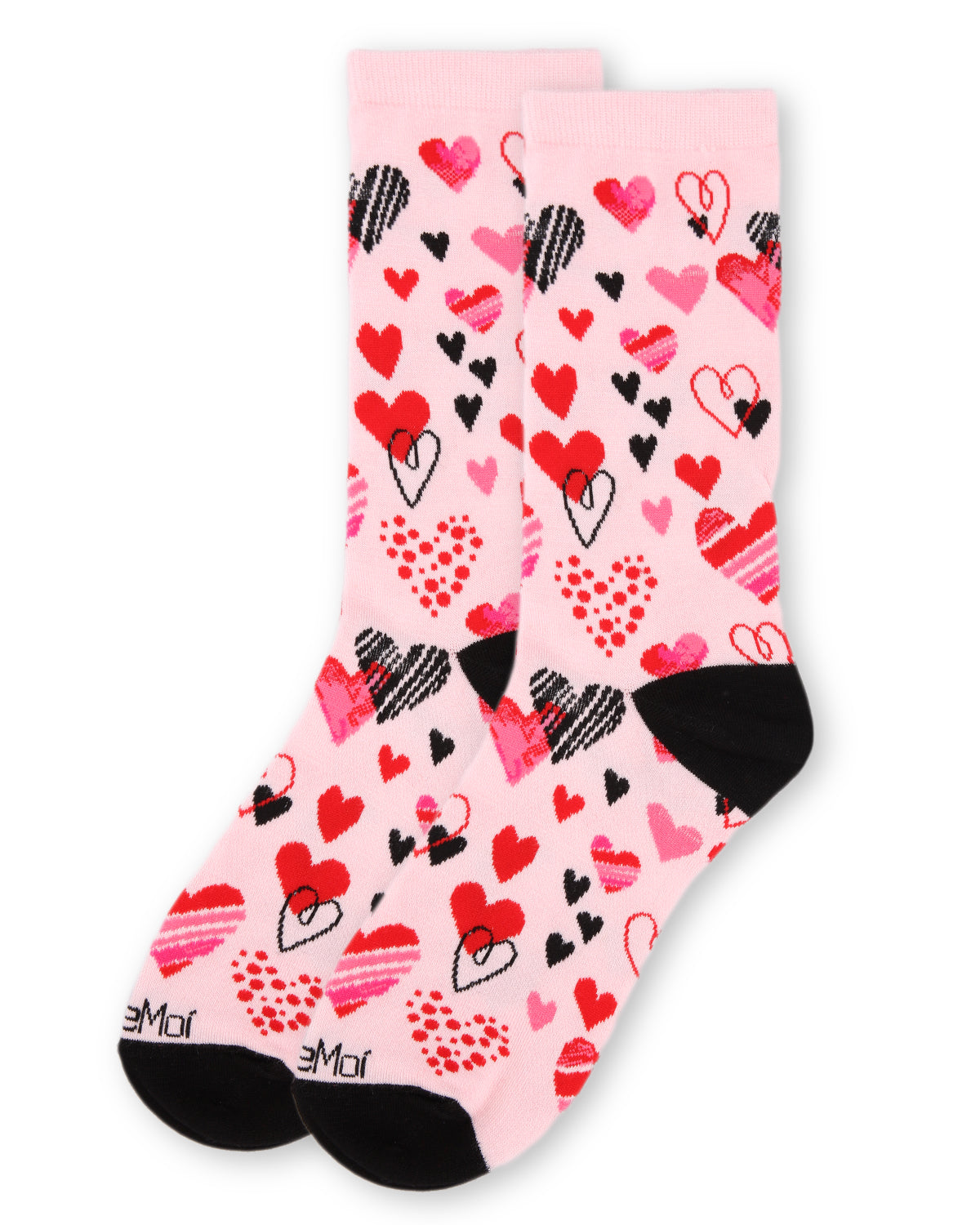 Heart Explosion Bamboo Blend Crew Socks