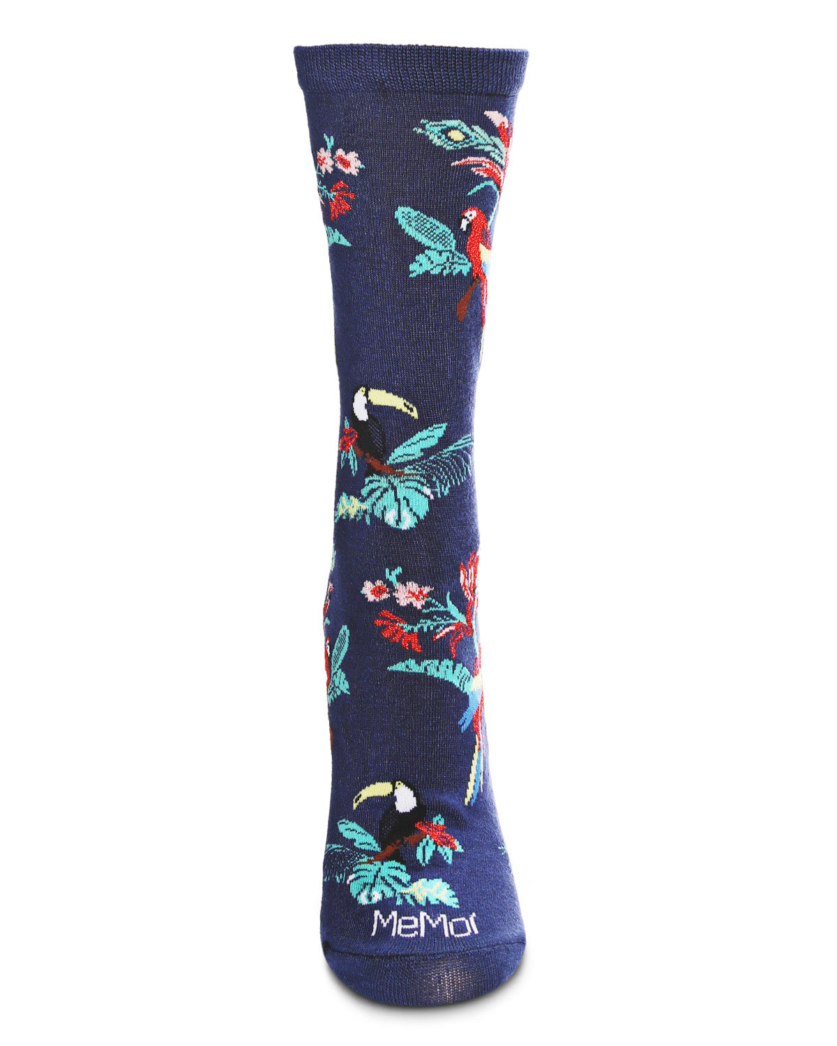 Tropical Parrots Bamboo Blend Crew Socks