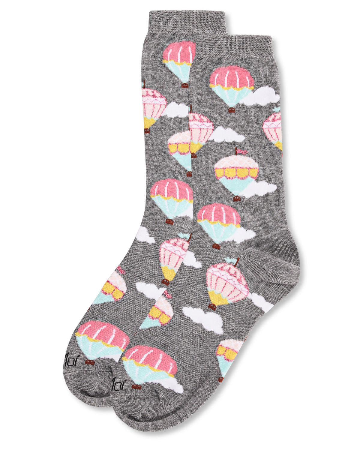 Hot Air Balloons Bamboo Blend Crew Socks