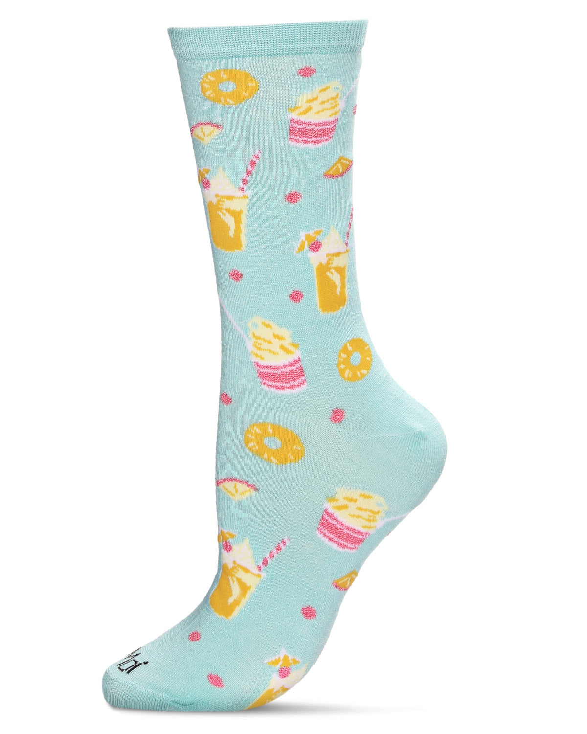 Pineapple Whip Bamboo Blend Crew Socks