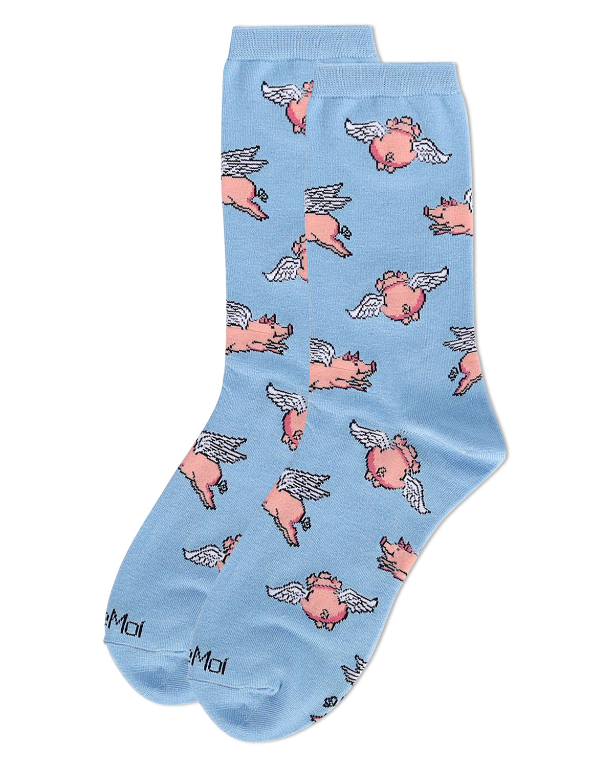 Women's Flying Pigs Bamboo Crew Socks