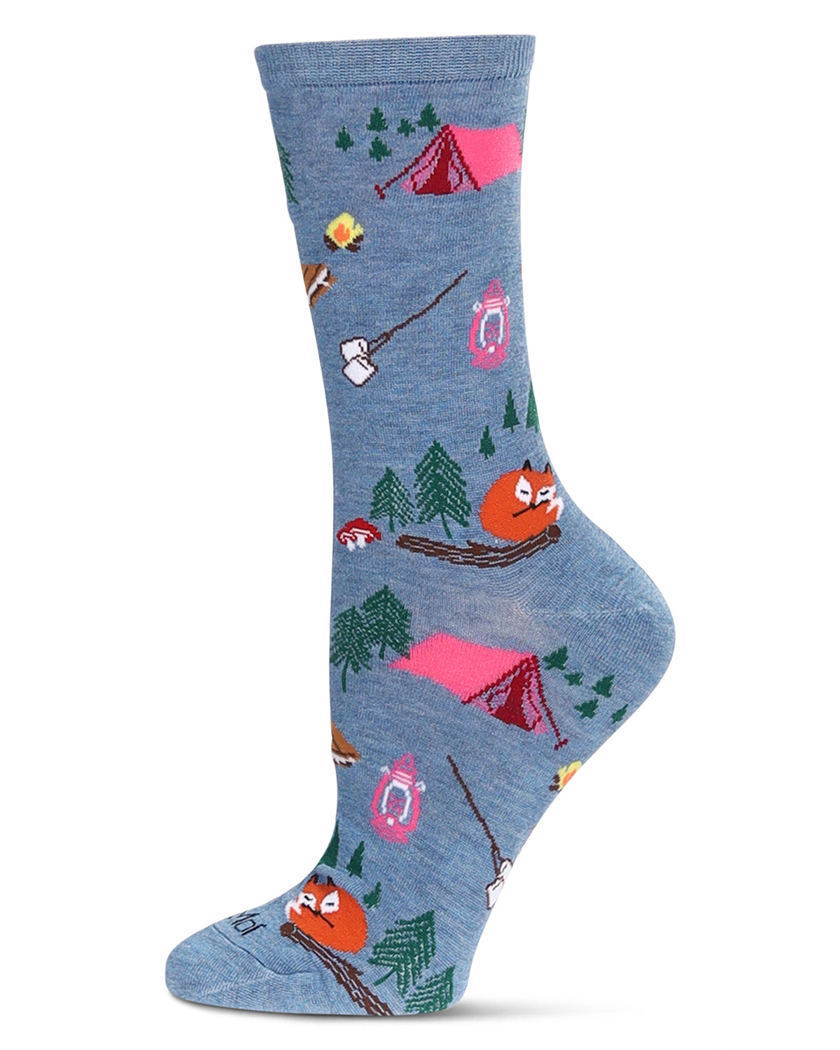 Women's Camping Trip Bamboo Crew Socks