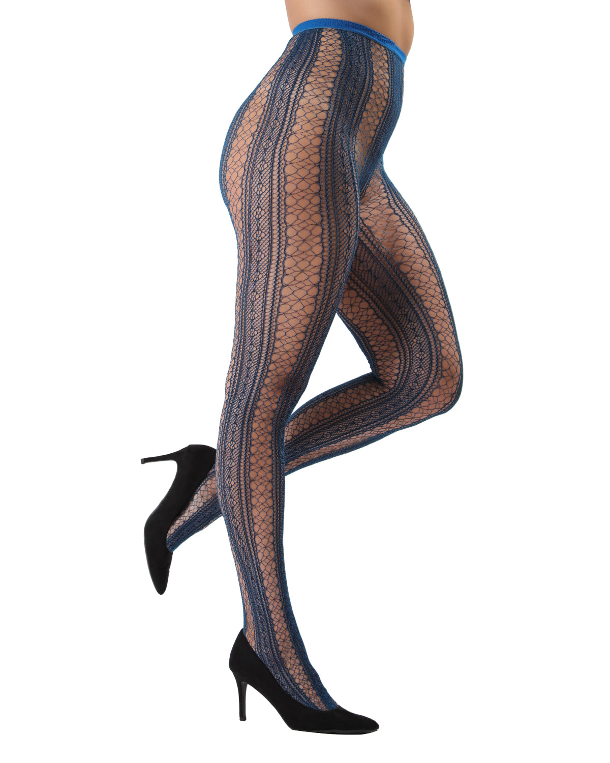 Epic Stripe Glamour Fishnet Tights