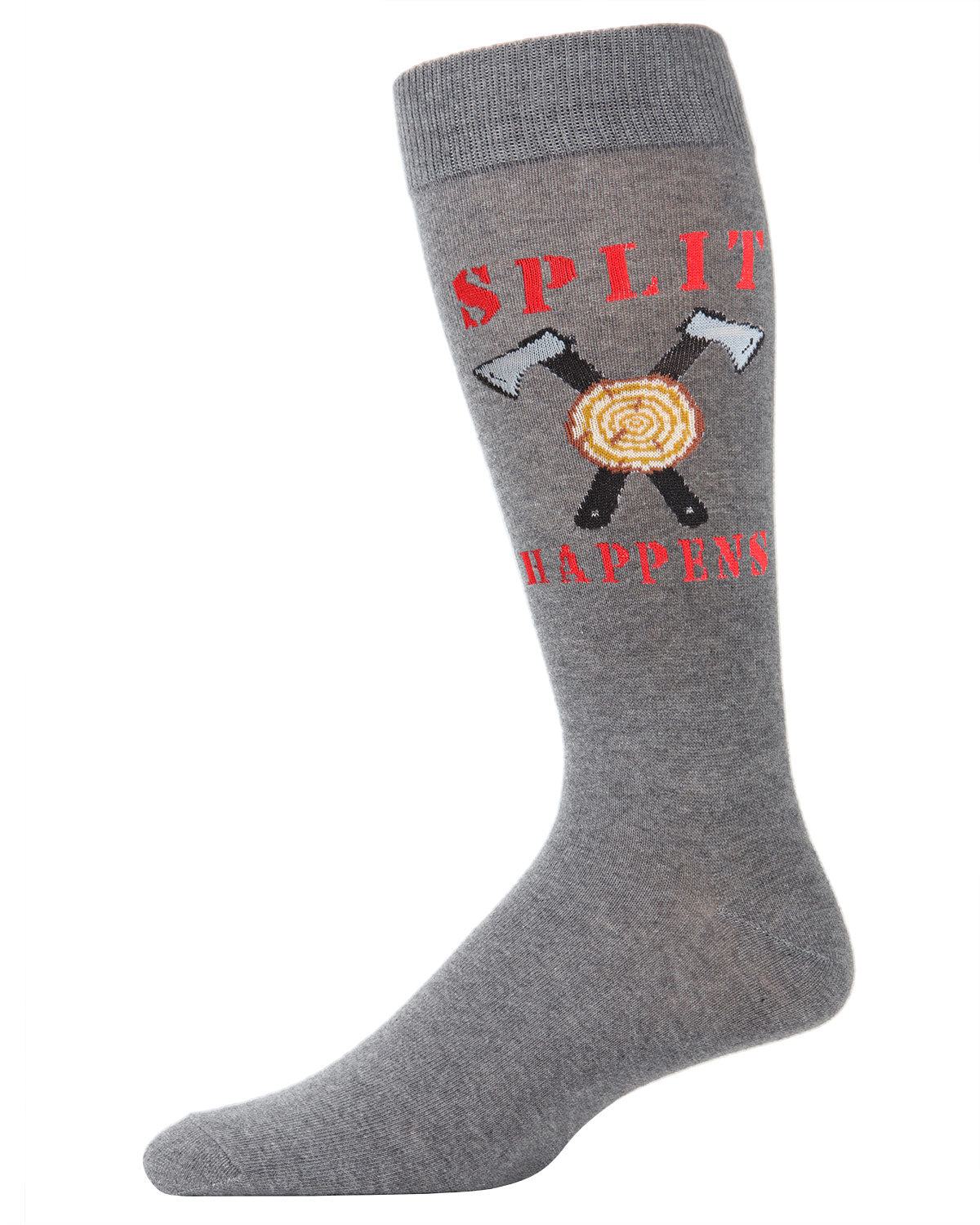 Men's Split Happens Bamboo Blend Novelty Crew Sock