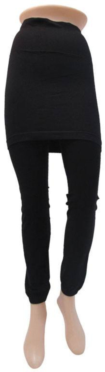 Women's Funika High Waist Black Skirted Leggings