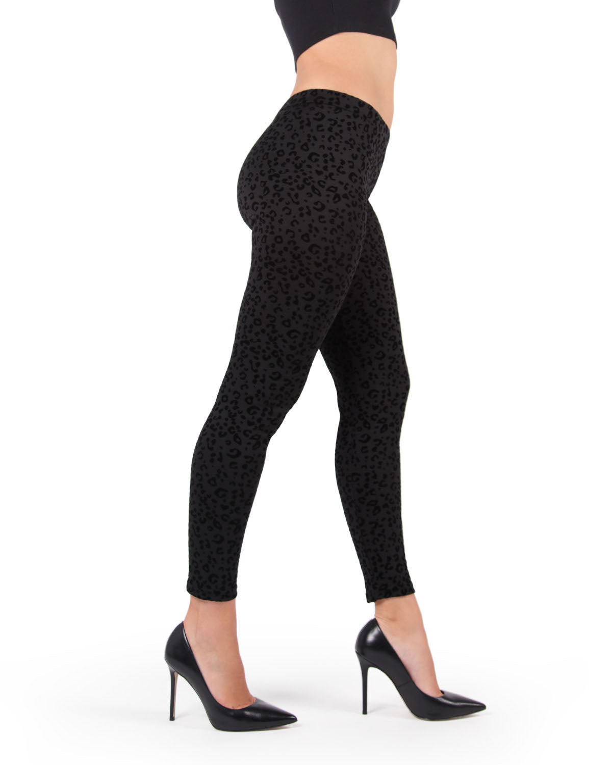 Leopard Crush Cotton Blend Leggings