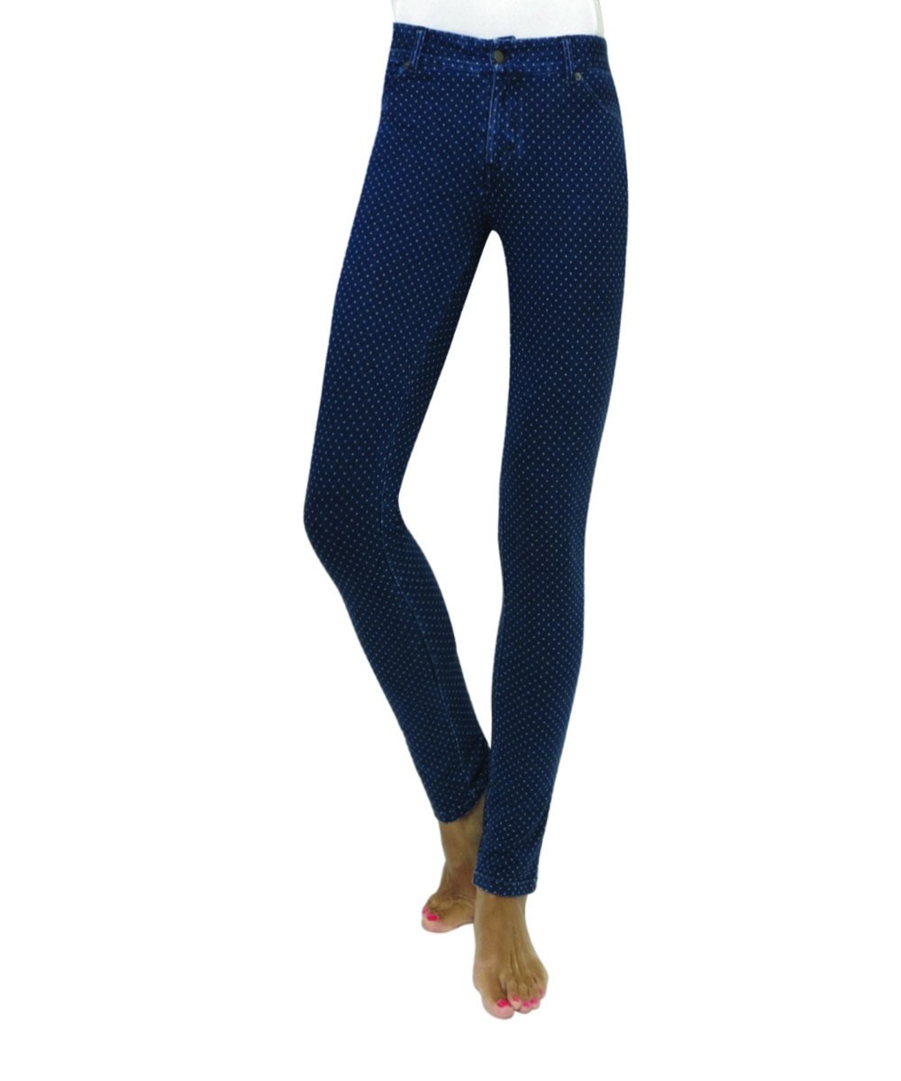 Tochka Dotted Cotton Blend Jean Leggings