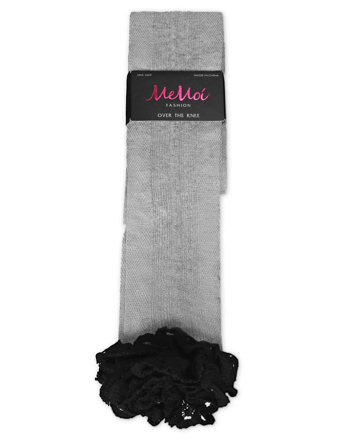 Clocking Cable Femme Over The Knee Warm Cotton Blend Socks