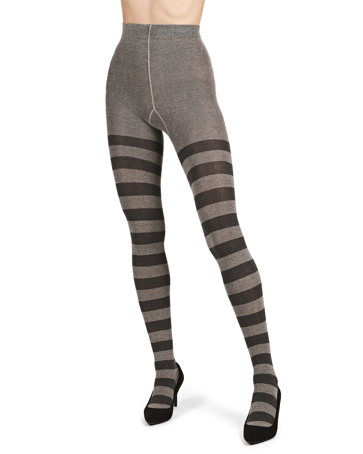 Grand Stripe Cotton Blend Sweater Tights