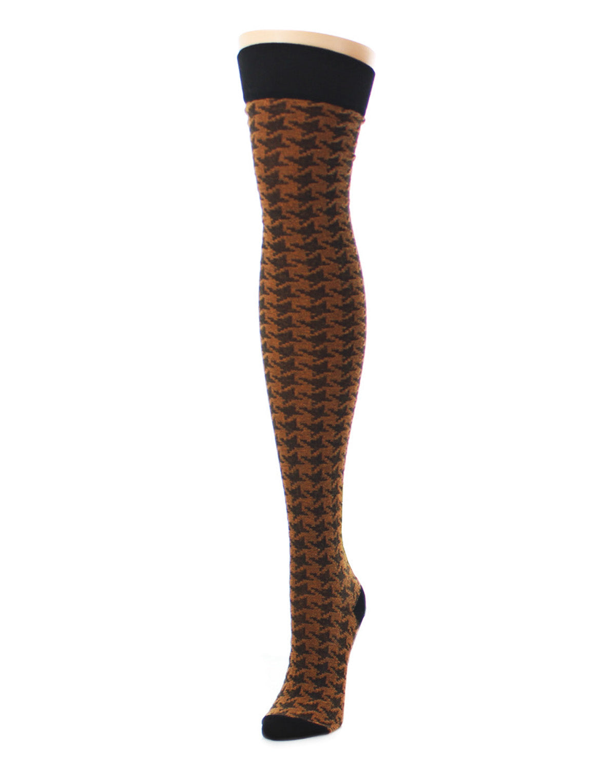 Houndstooth Over The Knee Warm Socks