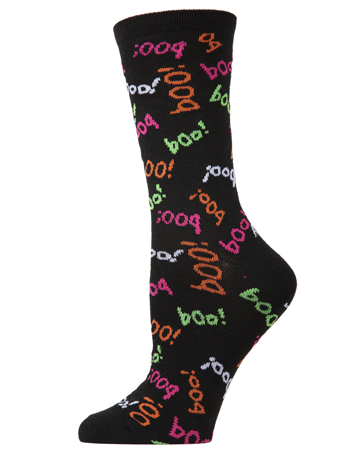 Boo on You Halloween Novelty Crew Socks