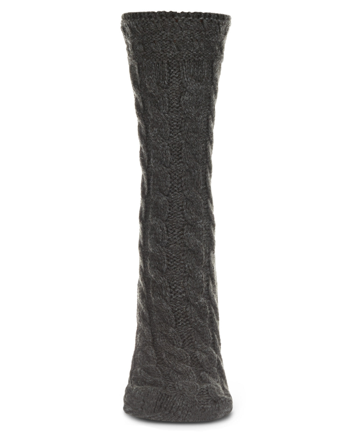 Classic Twist Chunky Knit Non-Skid Crew Sock