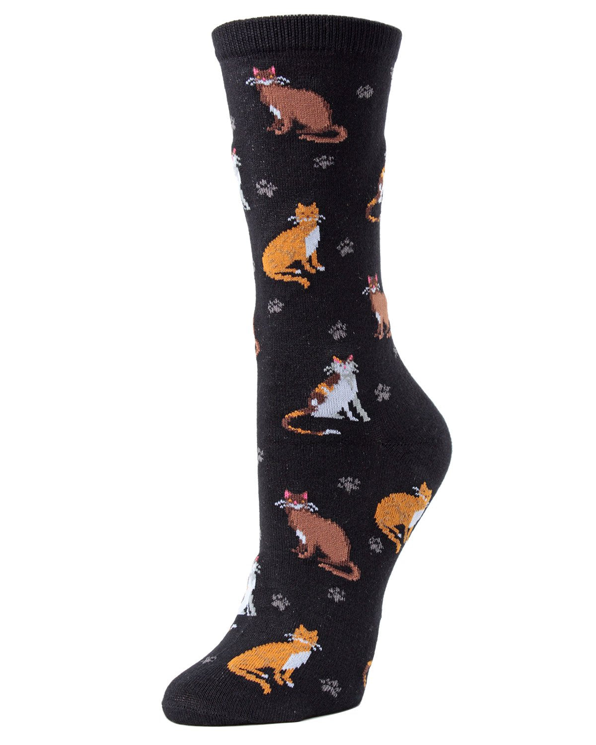 Cats & Friend Bamboo Blend Crew Socks