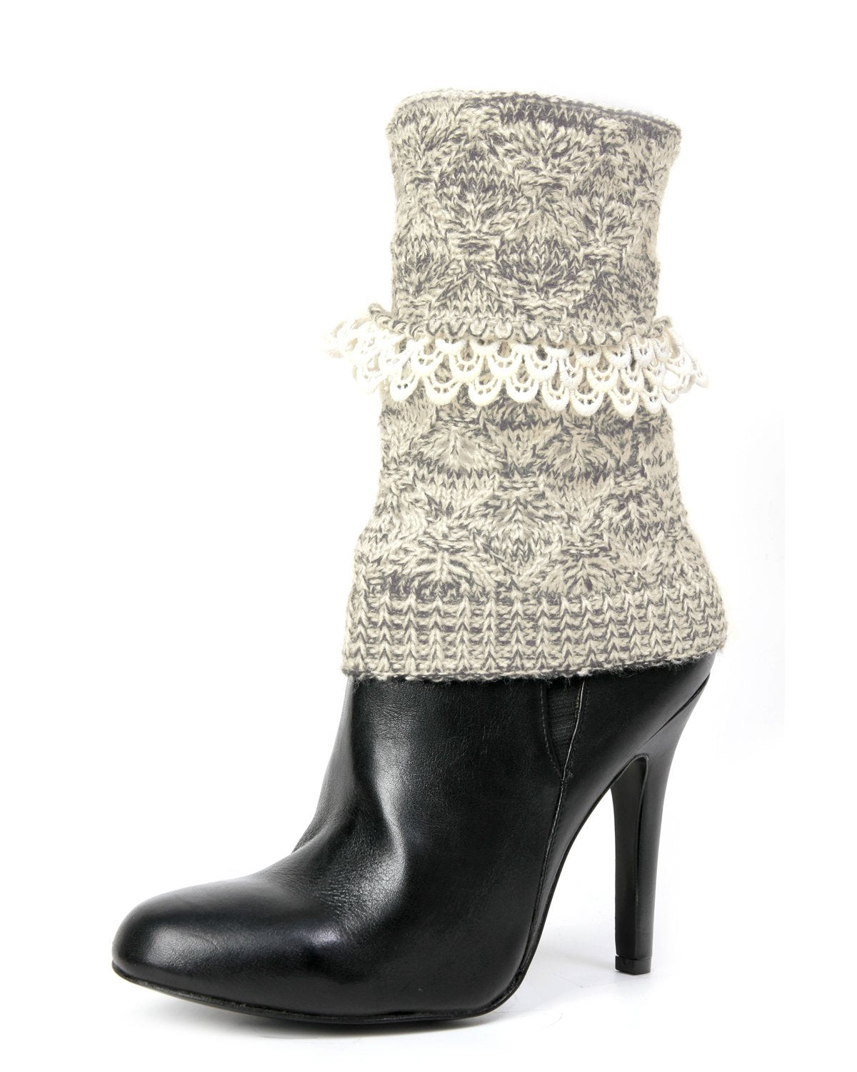 Icing Crochet Trim Knit Boot Topper