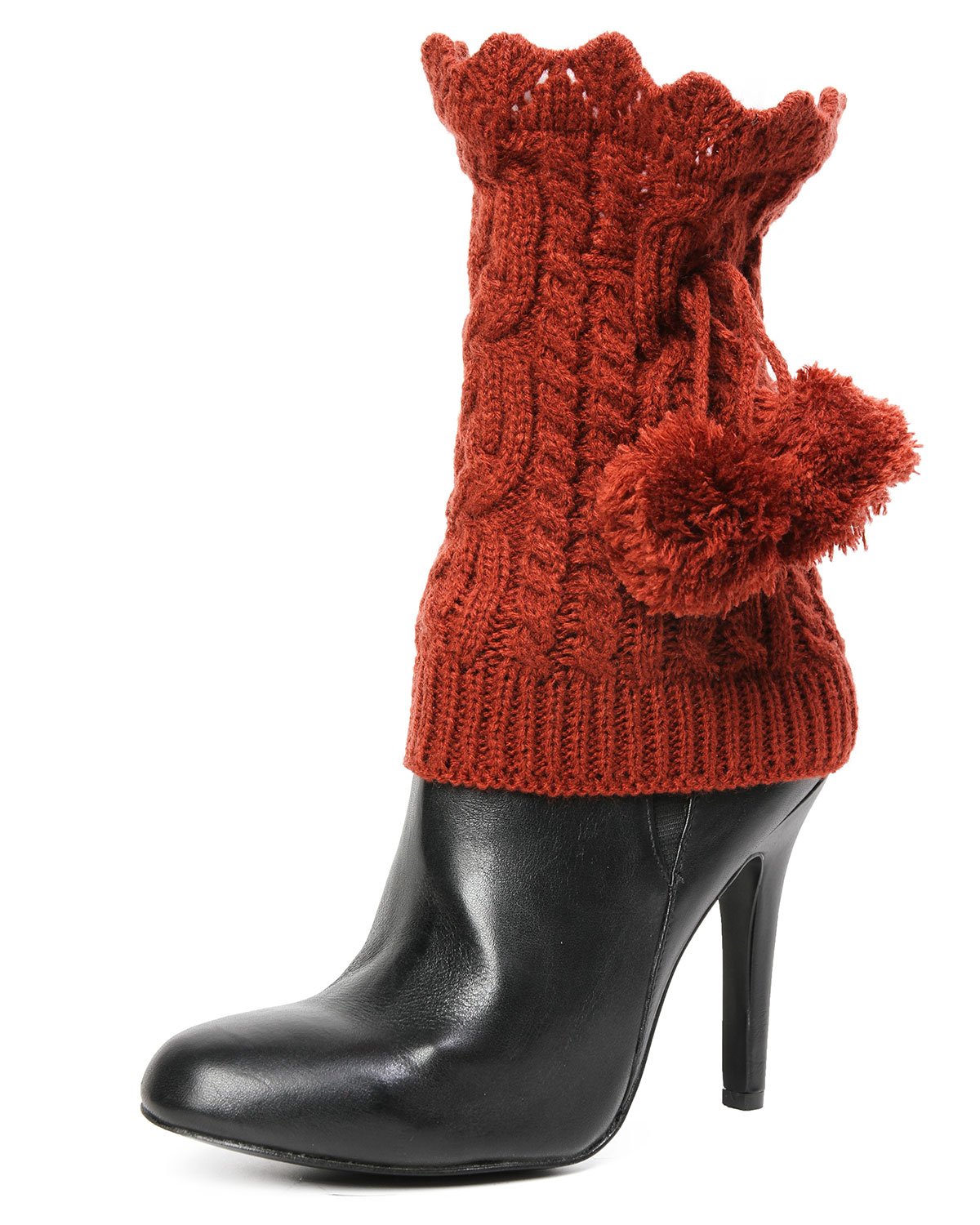 Blitzen Pom-Pom Knit Boot Toppers