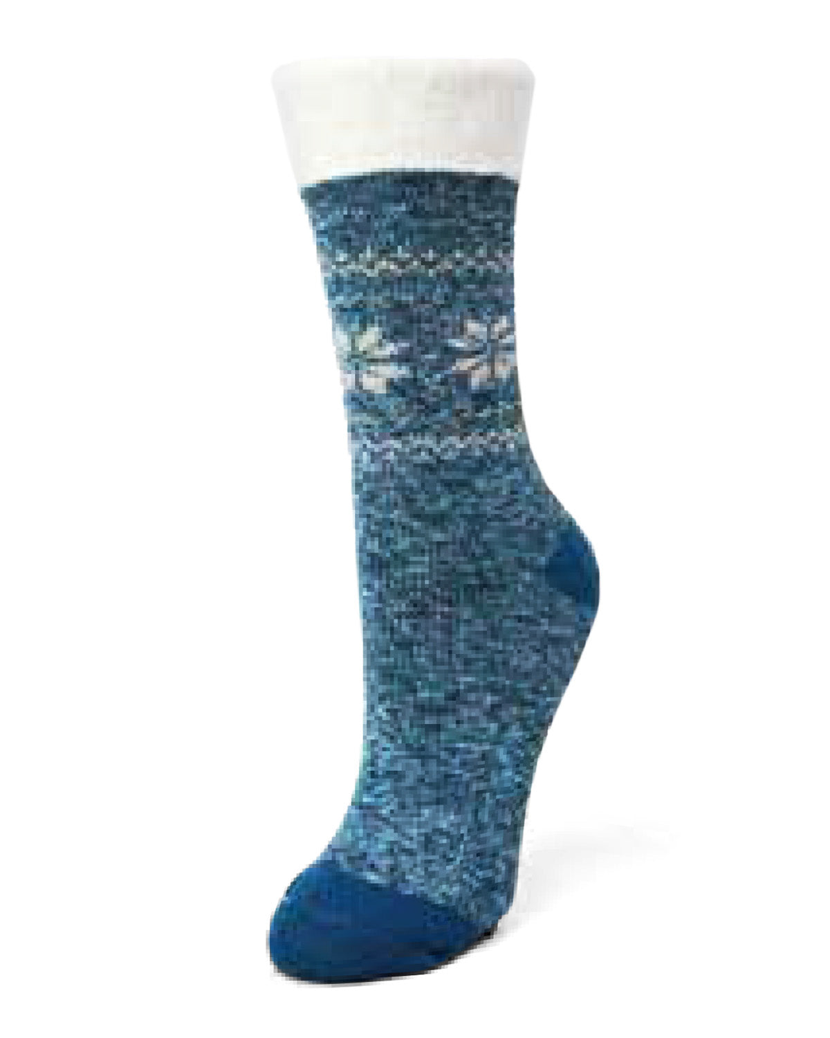 Snowflake Top Dual Layer Crew Sock