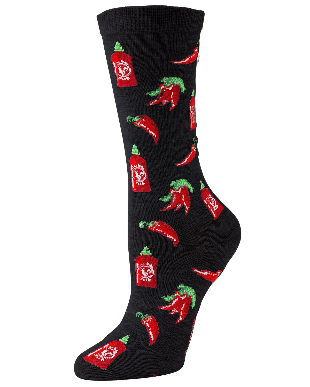 Hot Sriracha Bamboo Blend Crew Socks