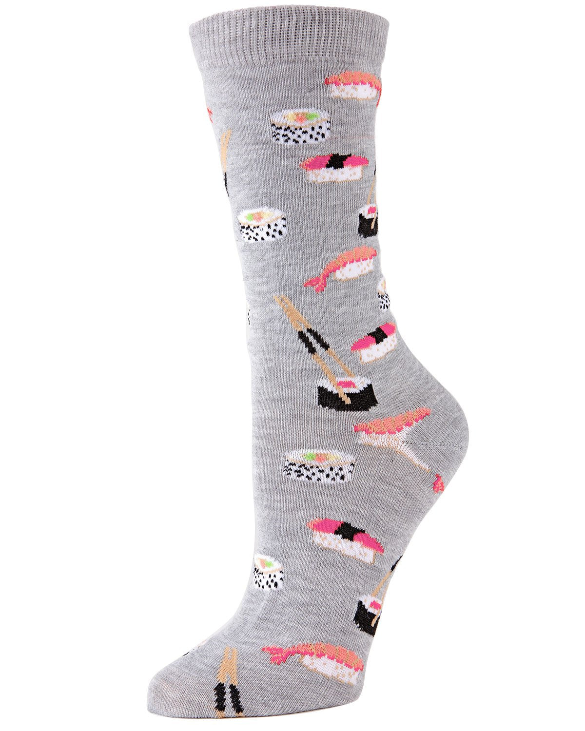 Sushi Bamboo Blend Crew Novelty Socks