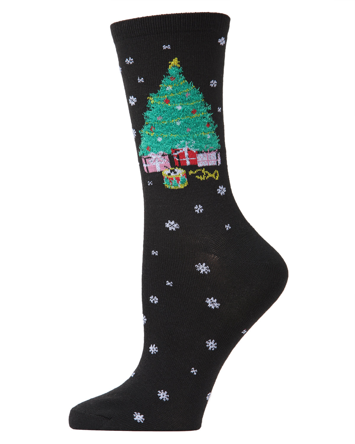 Women's Christmas Tree & Presents Crew Socks