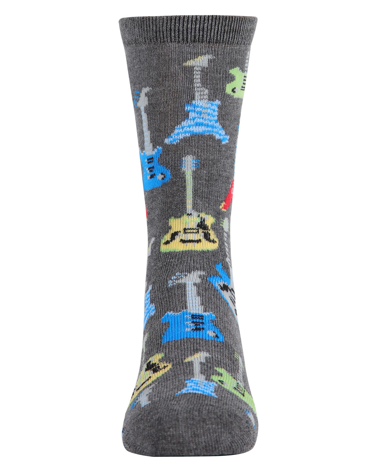 Boys' Guitar Rayon from Bamboo Blend Crew Socks