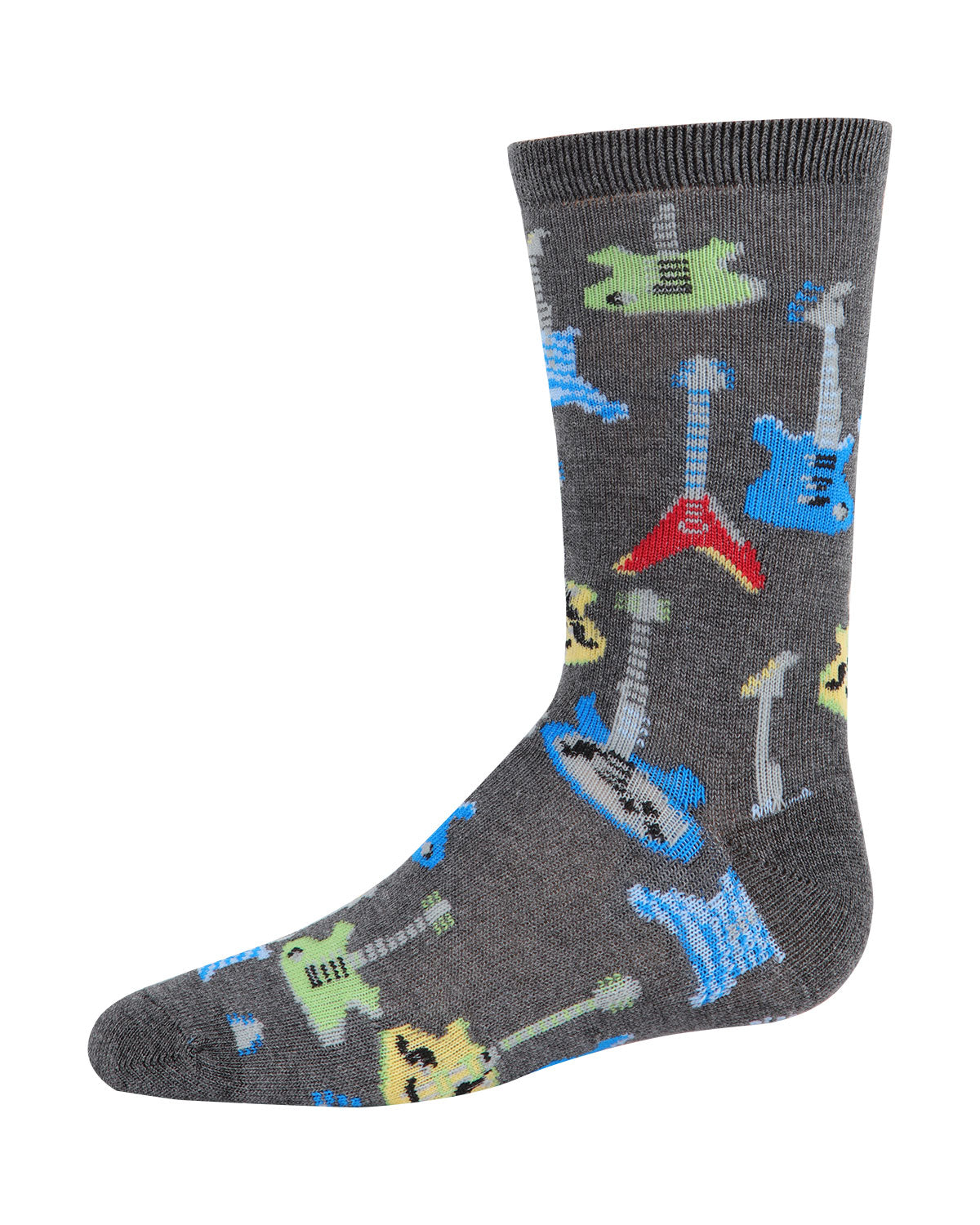 Boys' Guitar Rayon from Bamboo Blend Crew Socks