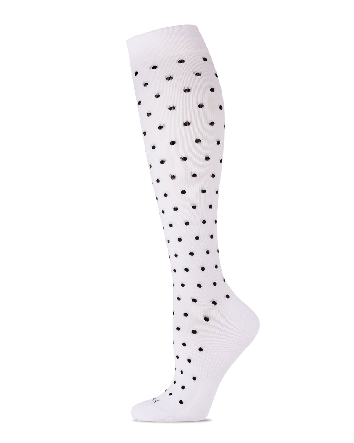 Women's Classic Polka Dots Bamboo Blend 8-15mmHg Graduated Compression Socks