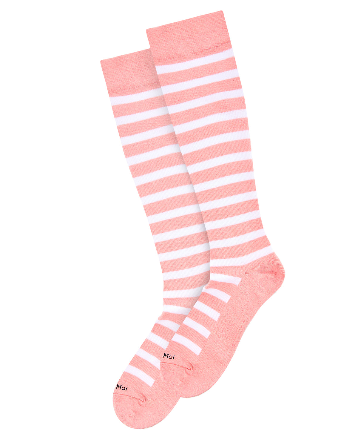 Women's Cabana Stripe Bamboo Blend 8-15mmHg Graduated Compression Socks