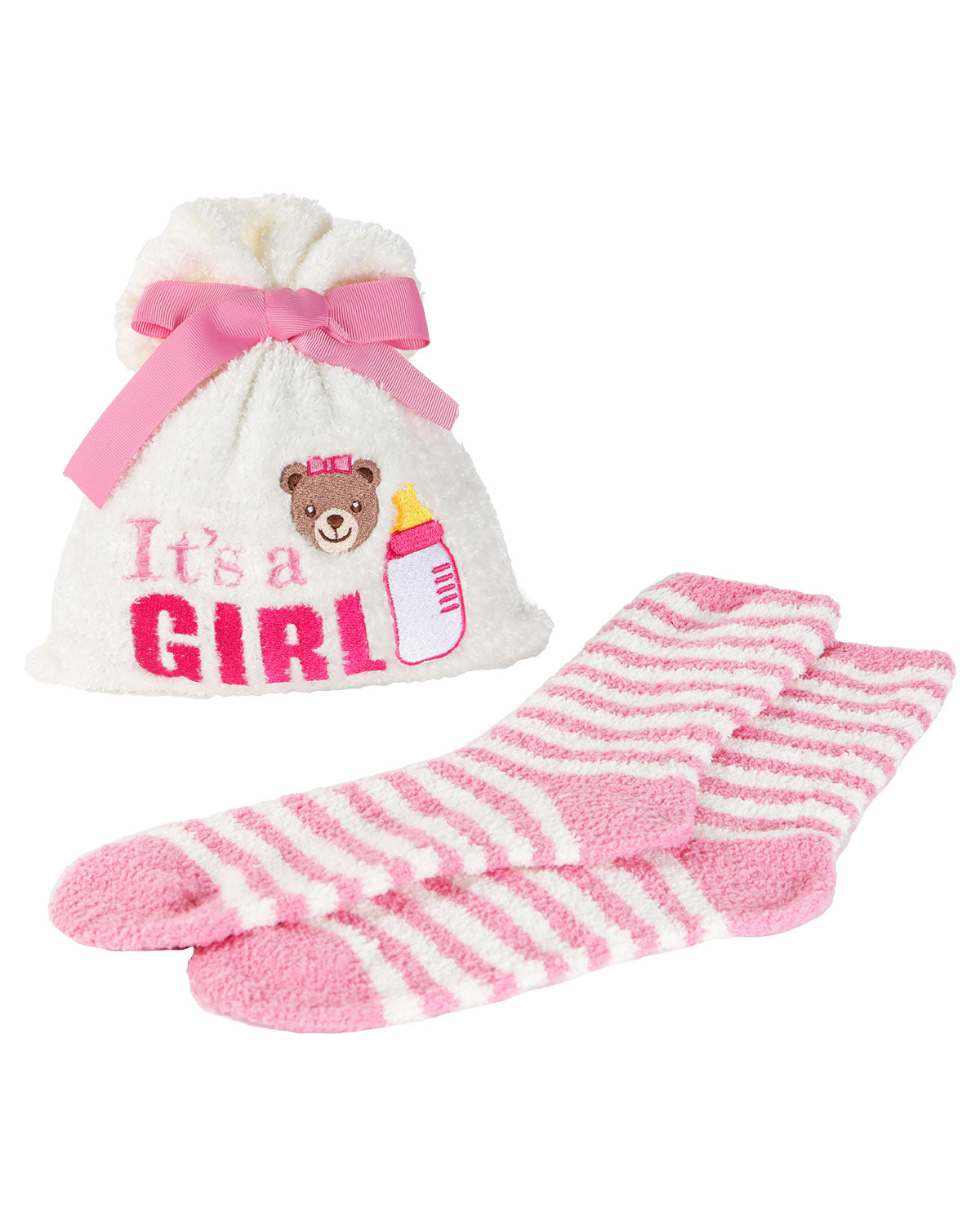 It’s a Girl Cozy Sock & Gift Bag Set