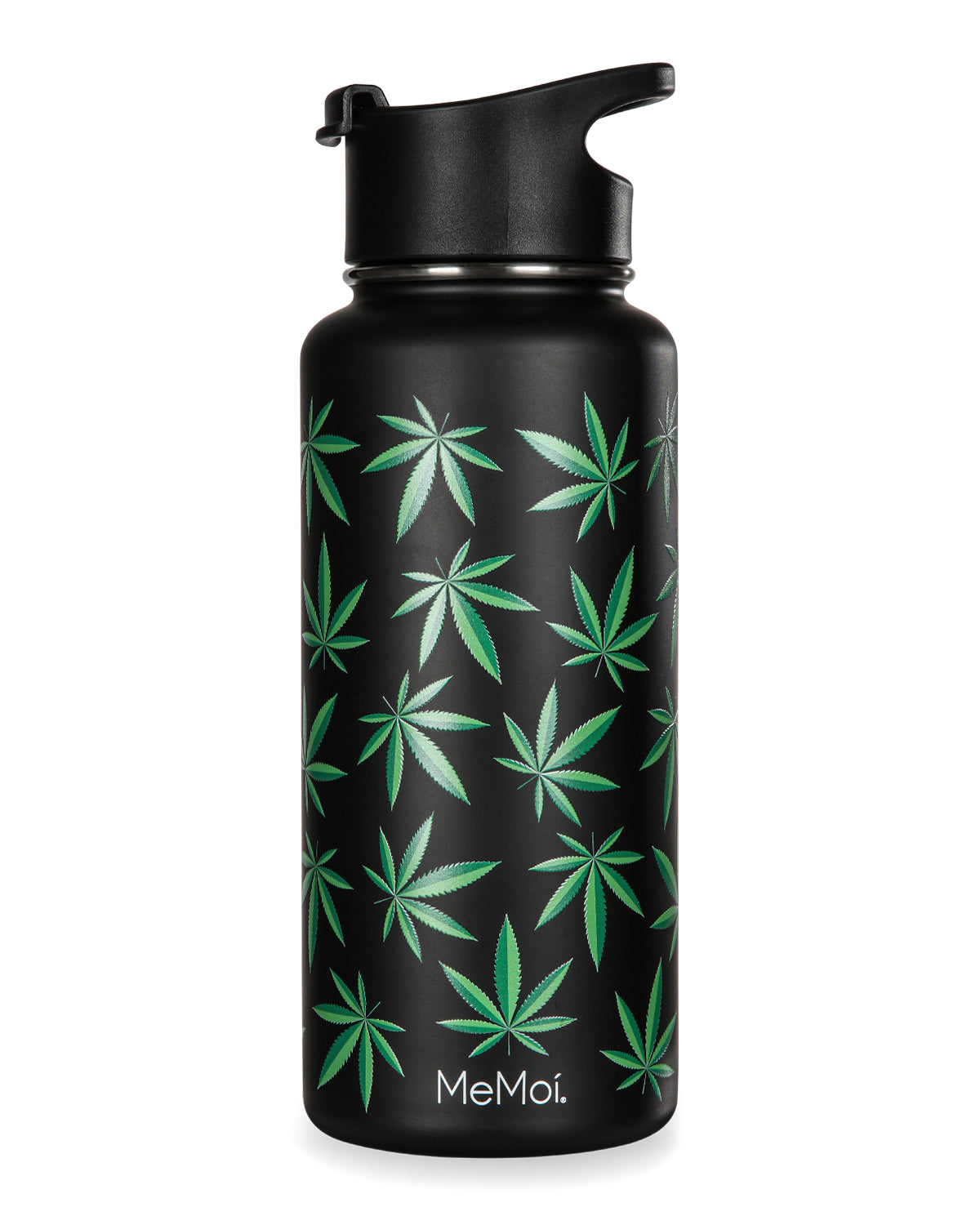 Thermal Insulated Stainless Steel Weed 32 Oz Water Bottle