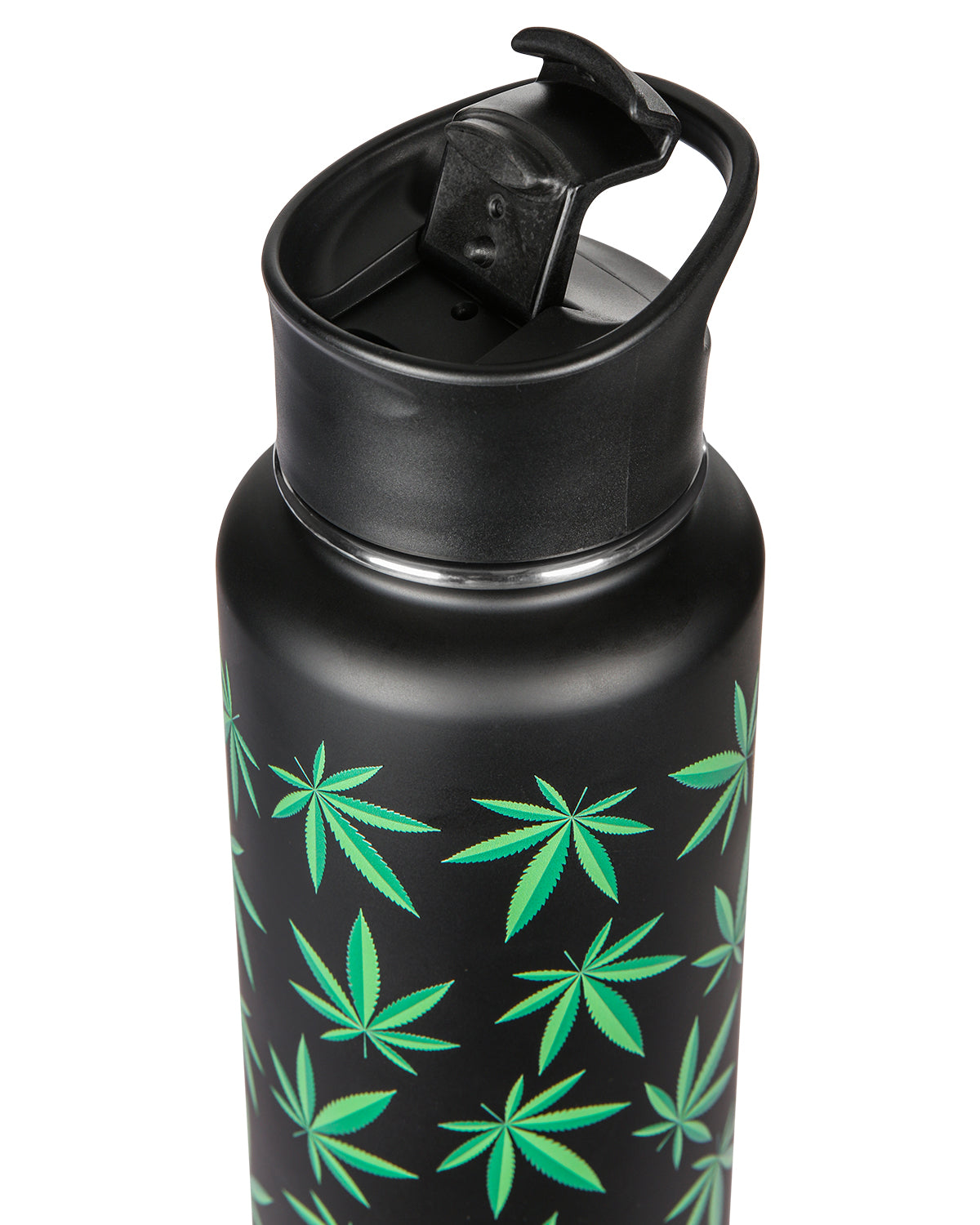 Thermal Insulated Stainless Steel Weed 32 Oz Water Bottle