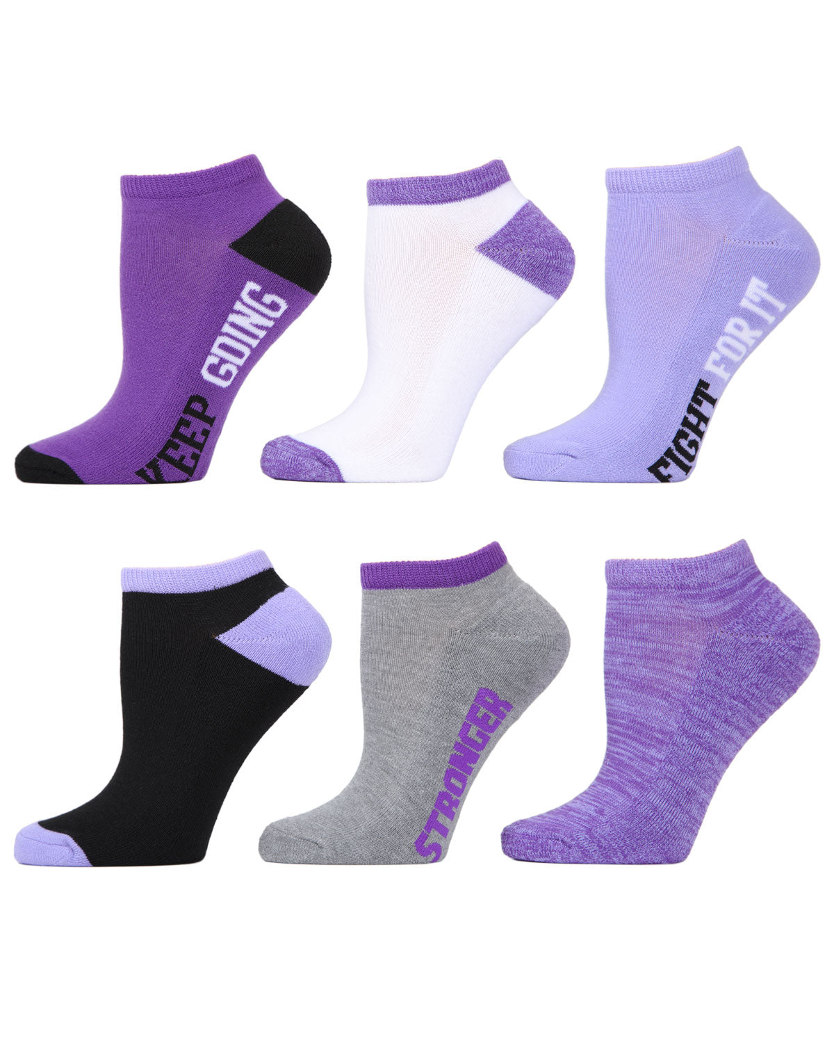 Keep Going Half Cushioned Low-Cut Socks 6 Pack