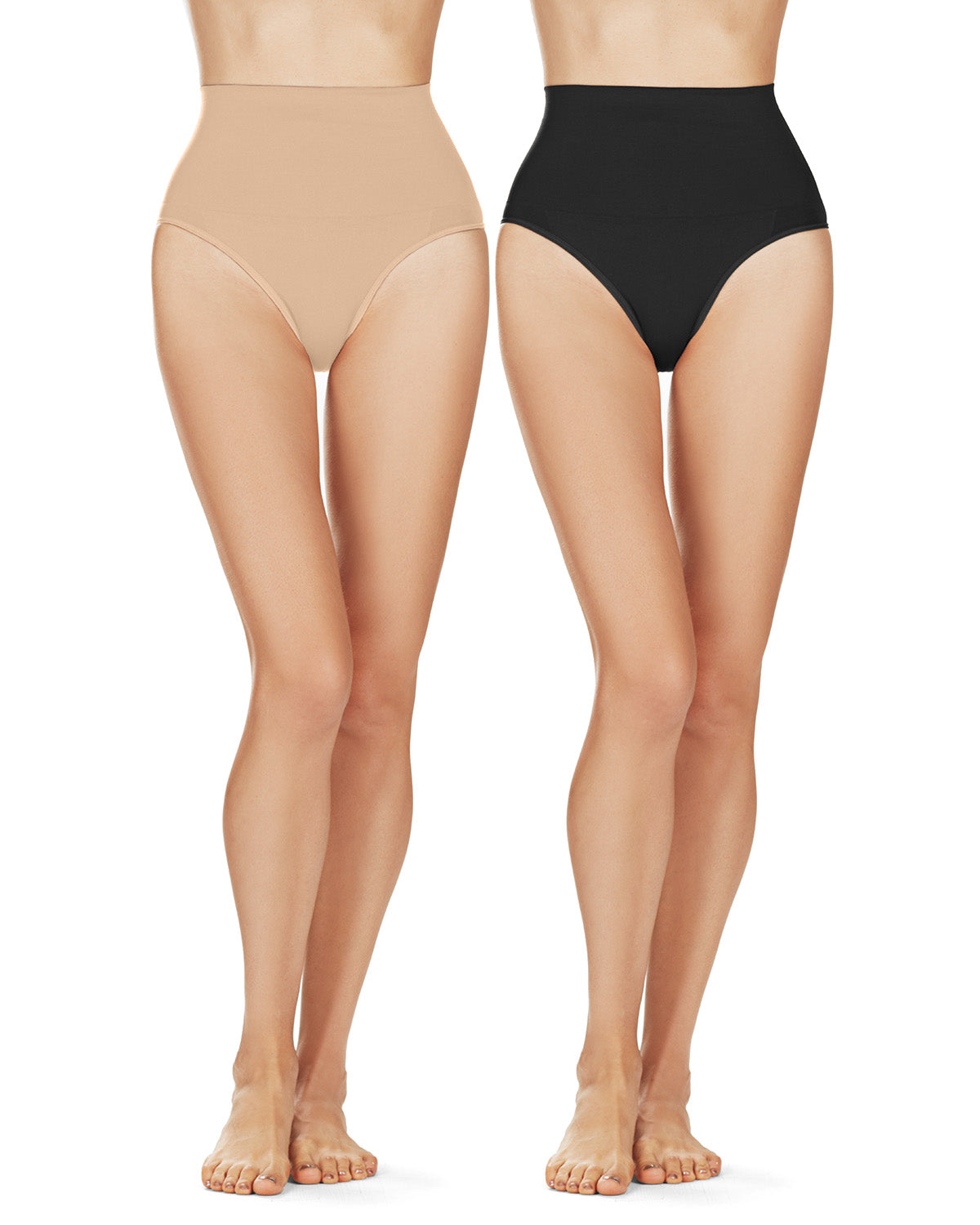 Women's Bodysmoothers 2 Pair Pack High-Waist Sculpting Brief