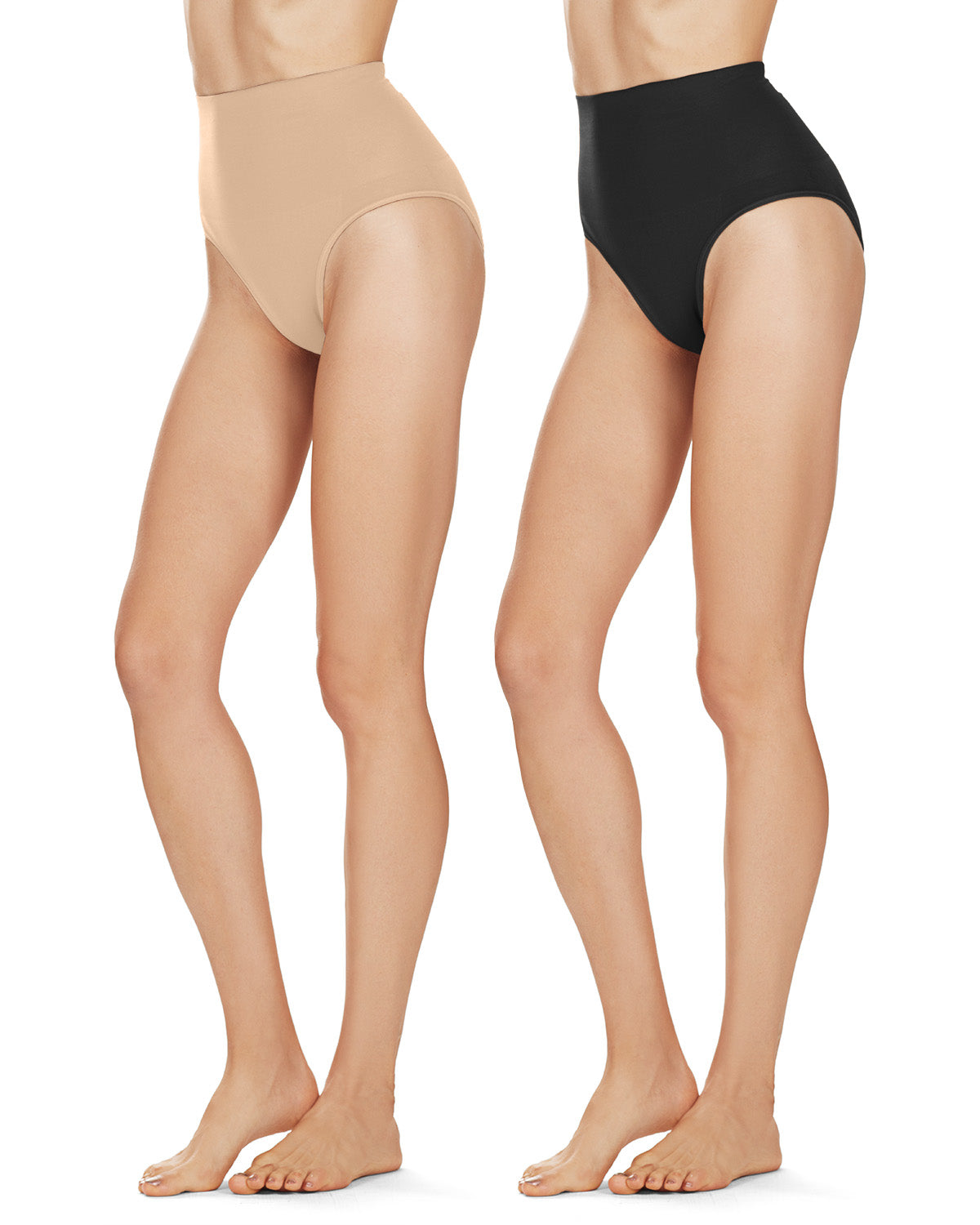 Women's Bodysmoothers 2 Pair Pack High-Waist Sculpting Brief